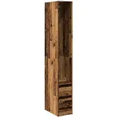 vidaXL Armoire aspect bois ancien 30x50x200 cm Bois composite