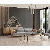 AEA Exklusive Designer Couchgarnitur Wohnzimmer Sessel Beistelltische