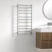 KARAG Radiateur sèche-serviette électrique TRUMPET chromé H. 100 cm