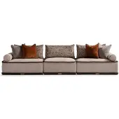 AEA Viersitzer Sofa 4 Sitzer Couch Stoffsofa Polstersofa Moderne Grau