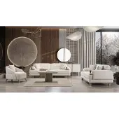 AEA Couchgarnitur Moderner Stil Designermodell Beige Wohnzimmer