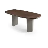 AEA Esstisch modern braun Holz Wohnzimmer minimalistisch