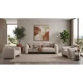 AEA Wohnzimmer Set 3 Sitzer Sofa 2x Sessel Modern Beige