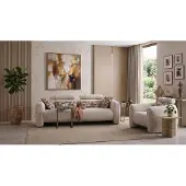 AEA Wohnzimmer Set 3 Sitzer Sofa Sessel Elegant Harmonisch Fein