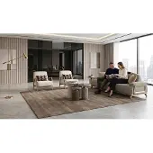 AEA Wohnzimmer Set Sofa 2 Sessel Beige Polstermöbel Design Luxus