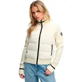 Superdry Femme Veste Slalom Hybrid Coupe Ajustée White Taille: 42