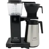 Moccamaster KBGT Black Cafetière, Cafetière filtre, Café moulu, 2400 W, noir, acier inoxydable