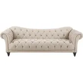 AEA Beige Couch Dreisitzer Chesterfield Sofa Polster Sitz Couchen Sofas Luxus