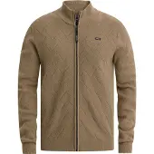 Vanguard Vestes en maille 'Bonded cotton cardigan with allover textured pattern' blanc