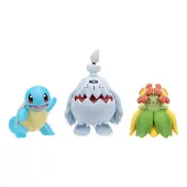 Jazwares Jeu de figurines Pokémon : Coffret de 3 figurines Squirtle, Belossom et Greavard