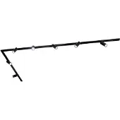 LEDVION systeme rail LED 3m monophase Noir 7 spots RGB
