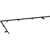 LEDVION systeme rail LED 3m monophase Noir 6 spots blanc chaud