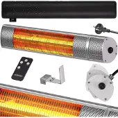 Monzana Chauffage radiant infrarouge 2000W Argenté