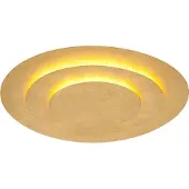 Globo Lampe de plafond dorée Heda Ø 49cm