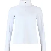 Rossignol - Polaire technique demi-zippée - W Mid Layer Stretch Hz White - Taille L - Blanc