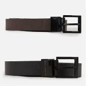 French Connection Ceinture réversible FC noire hommes - Noir/Marron