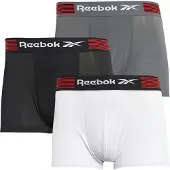 Reebok Shorts de bain Harnan performance lot de trois hommes - Gris/Noir/Blanc