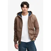 Superdry Veste de survêtement chocolat