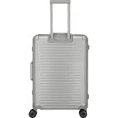 Travelite Valise à roulettes en aluminium 4 roues M NEXT argent