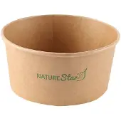 Nature Star 50 couvercles pour saladiers jetables Ø 15,0 cm, Contenant à usage unique, Transparent