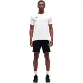 Adidas Pantalon de sport 'Essentials 3-Stripes French Terry' noir / blanc