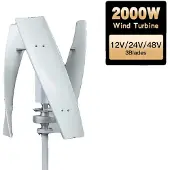 OEM Éolienne, axe vertical, fonctionnement silencieux, avec contrôleur, 2000 W, 24 V