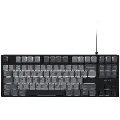 Fury Clavier de jeu mécanique KANABO K2 US noir-gris avec touches blanches