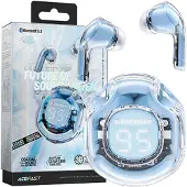 Acefast Casque sans fil intra-canal T8 Tws Bluetooth - Bleu clair