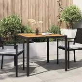Merkloos Table de jardin extensible en polyrotin