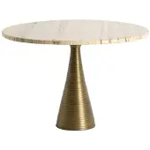 Light & Living Table basse marron en métal chaleureuse Bahia