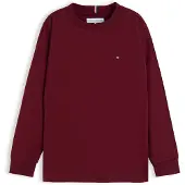 Tommy Hilfiger T-Shirt 'ESSENTIAL' rouge foncé