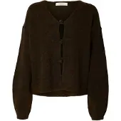 Selected Duffle-coat Cardigan Femme Marron M