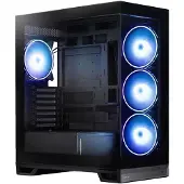 Chieftec Boîtier PC GX-30B-OP VISTA MAX, tour de taille moyenne, pour PC, noir, compatible ATX, Mini-ITX, micro ATX, idéal pour les configurations gaming, polyvalent