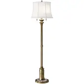 Elstead Lighting Stateroom Lampadaire E27 double en laiton de Bali (E27)