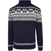 Brandit Pull-over bleu marine / blanc