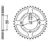 Sifam - Couronne 50 Dents 125 Gt 74-81 Pas428/Z50