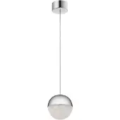 Kichler Suspension LED Moonlit, chrome poli, 20,9 W, blanc chaud, 2131 lm, métal, dimensions : 180 x 20 x 20 cm, IP20,