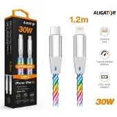 Aligator Câble de données LIGHT 3A, 30W USB-C/Lightning 0,5m