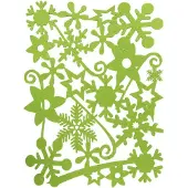 Goliat Serviettes de table rectangulaires en feutre vert