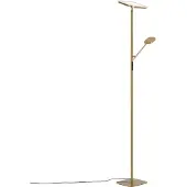 QAZQA Lampadaire moderne en laiton avec LED dimmable - Divana