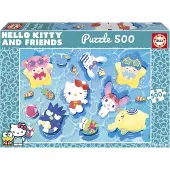 Educa Puzzle Hello Kitty, 500 pièces, bleu, pour enfants, bleu, taille unique