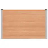 vidaXL Jardinière surélevée marron, 150 x 50 x 91 cm, en WPC et aluminium