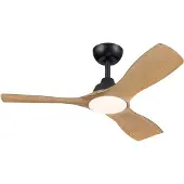 Philips Plafonnier Olas avec ventilateur, 30 W (ventilateur) + 24 W (éclairage), Ventilateur domestique à hélice, Noir, Plafonnier, Métal, IP20, I