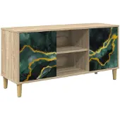 Merkloos Meuble TV Sonoma, 102x33x50 cm, avec portes