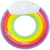 Bestway Pripučiamas plaukimo žiedas 107 cm Rainbow 43647