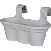 Goliat Pot de balustrade Trio Grey - Résistant aux intempéries