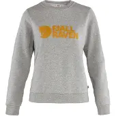 Fjällräven - Sweat en coton biologique - Fjällräven Logo Sweater W Grey Melange en Coton - Taille L - Gris