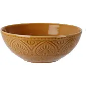 Eh Excellent Houseware Bol en céramique avec motif, 650 ml, marron