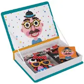 Janod Magnéti'Book Crazy Faces Garçon, 70 Magnets