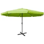 Mendler Parasol aluminium Meran Pro ø 5m avec volant vert
